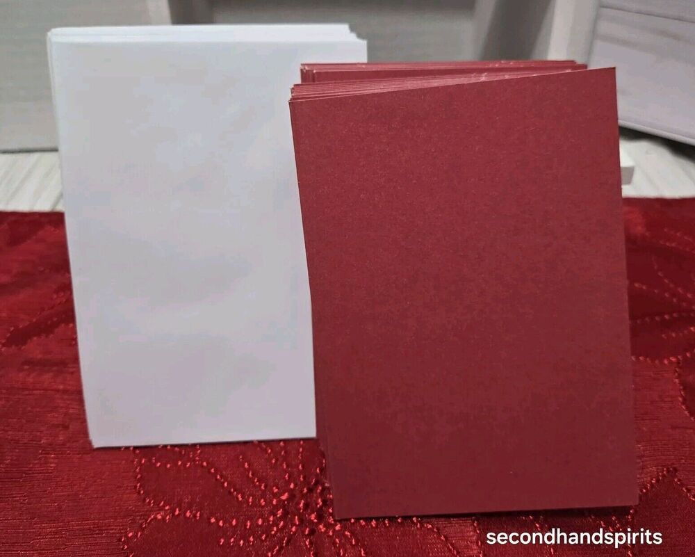 30 All Occasion Blank Note Cards With Envelopes - Red